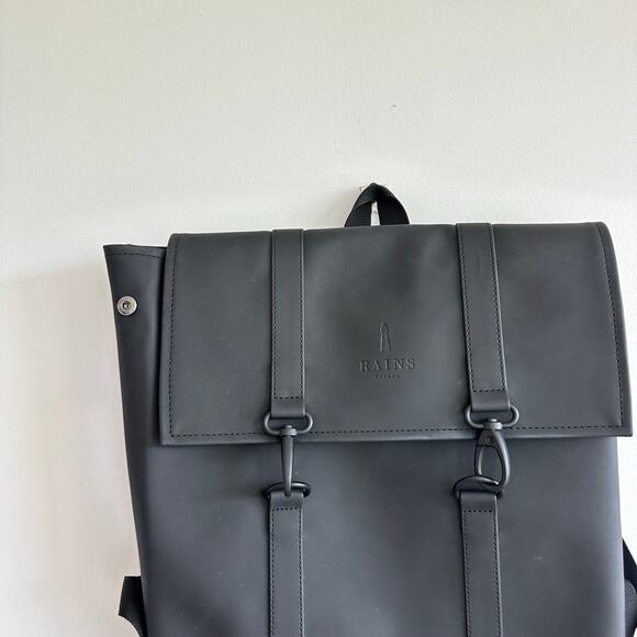 Rains MSN Men's Bag Backpack Black - Picture 4 of 8